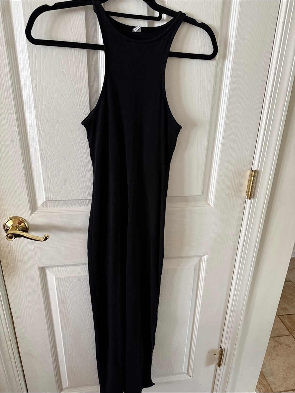 Old Navy Black Racerback Maxi Dress